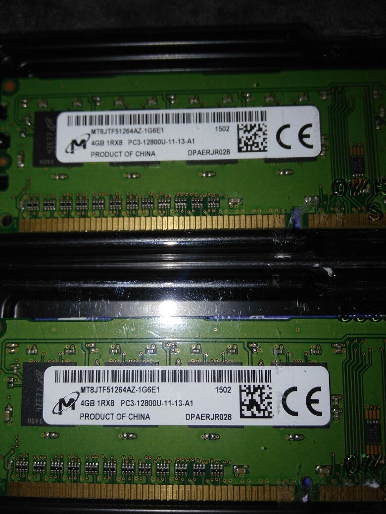 Pamięć RAM 4GB 1RX8 PC3 - 12800 - 11 - 13-A1