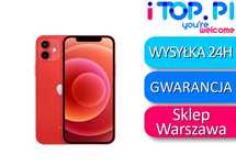 iPhone 12 mini 128gb Czerwony BATERIA 100% Sklep Wawa Gwarancja 12 msc