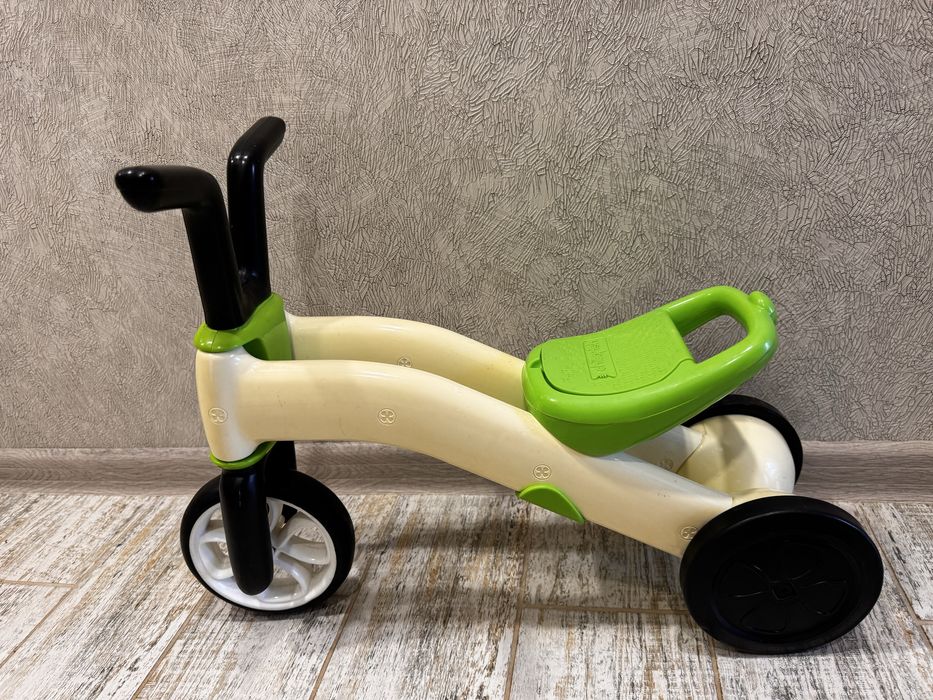 Беговел 1-3 года  детский , Беговел-трансформер Chillafish Bunzi Лайм.