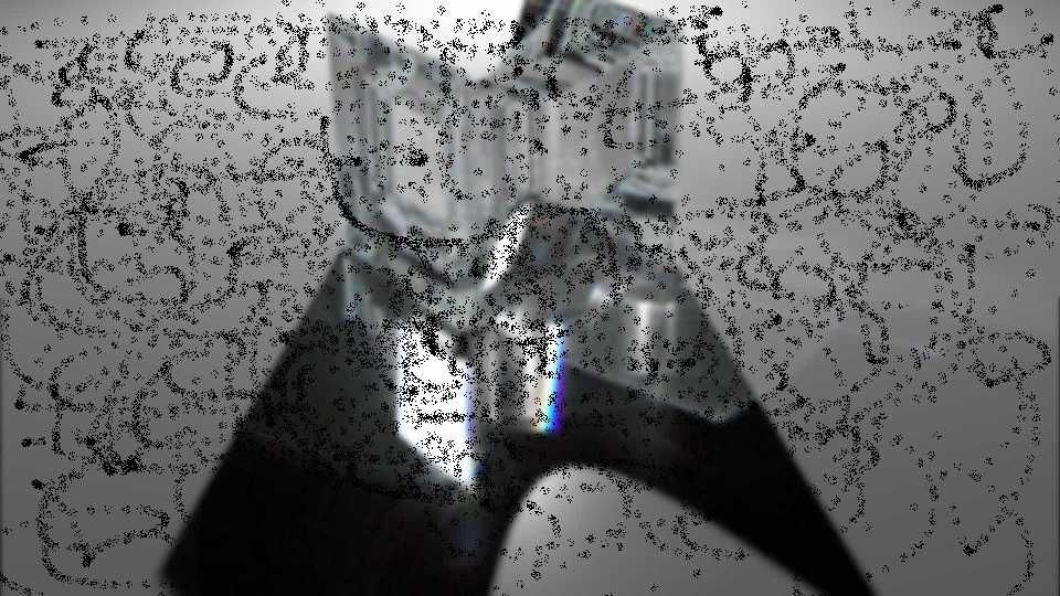 Prisma PSOR de diamante com cáusticas em chão brilhante