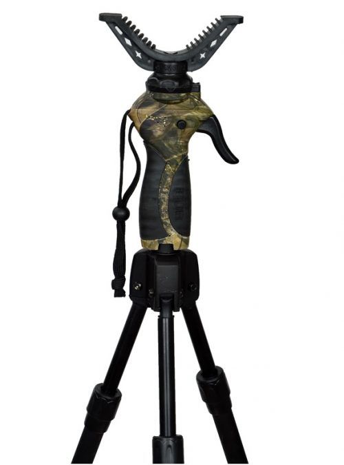 Pastorał myśliwski automatyczny Fiery Deer 4 + Wspornik 2 punkty podpa