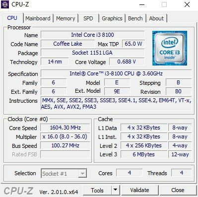 1050 ti , i3 8100,