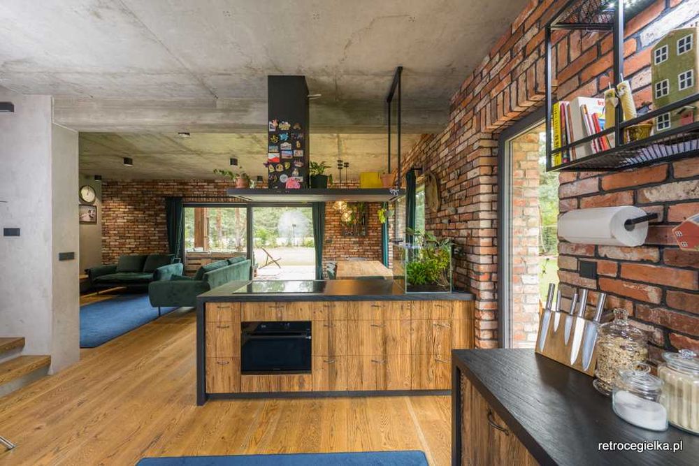 Fronty kuchenne ze starego drewna – usłojenie równoległe