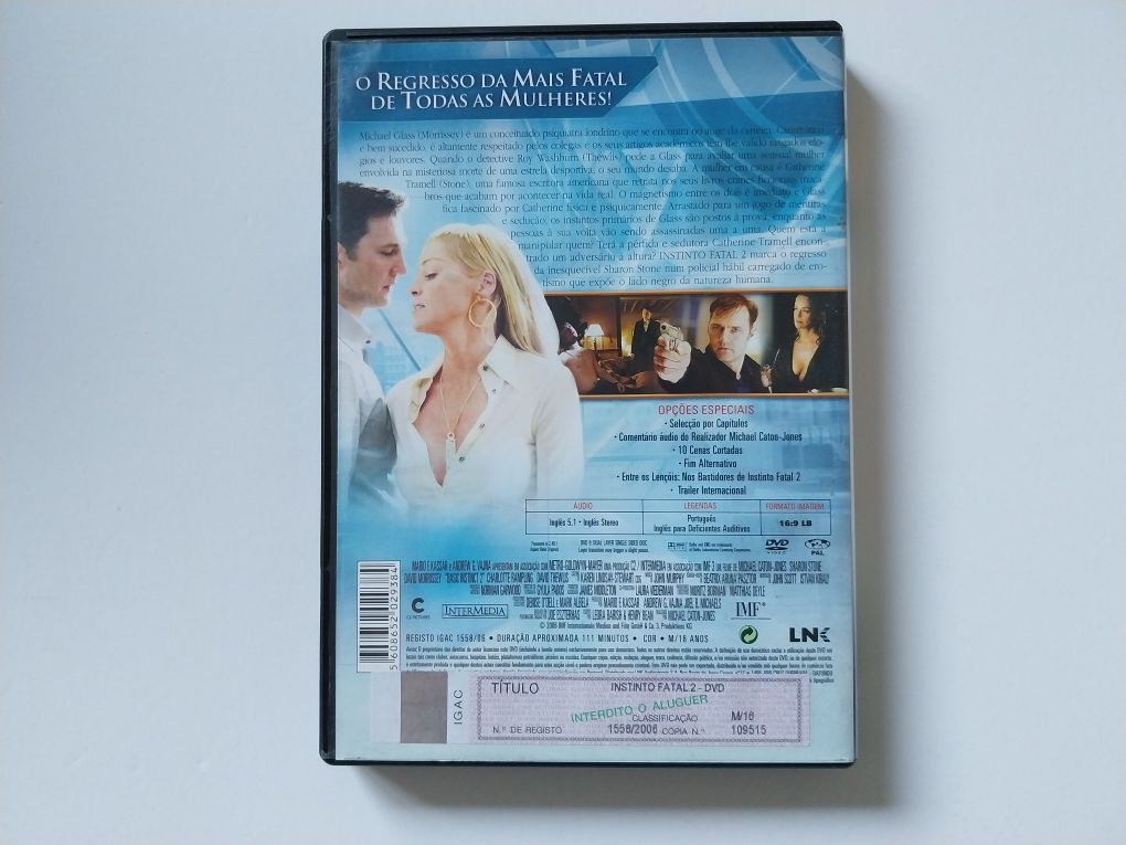 Instinto Fatal II - Basic Instinct - Sharon Stone , de Michael Caton