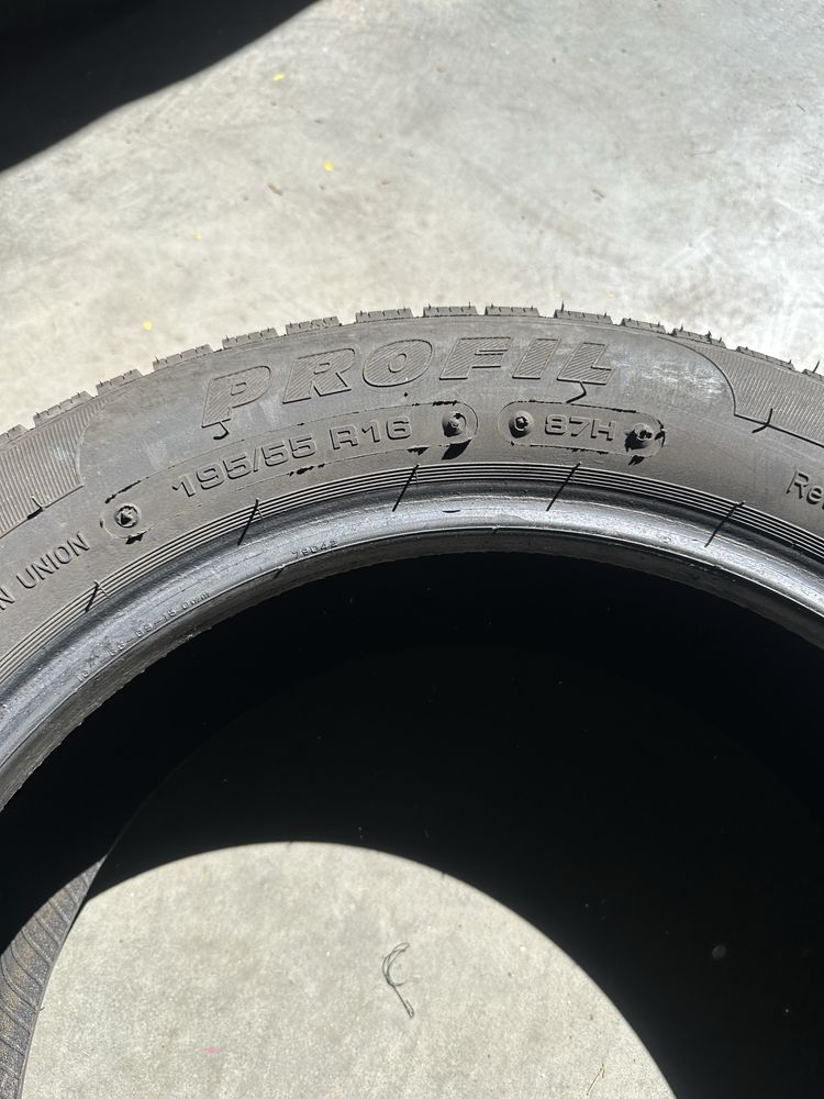 2x opona całoroczna 195/55R16 Profil ProAllWeather cena za parę