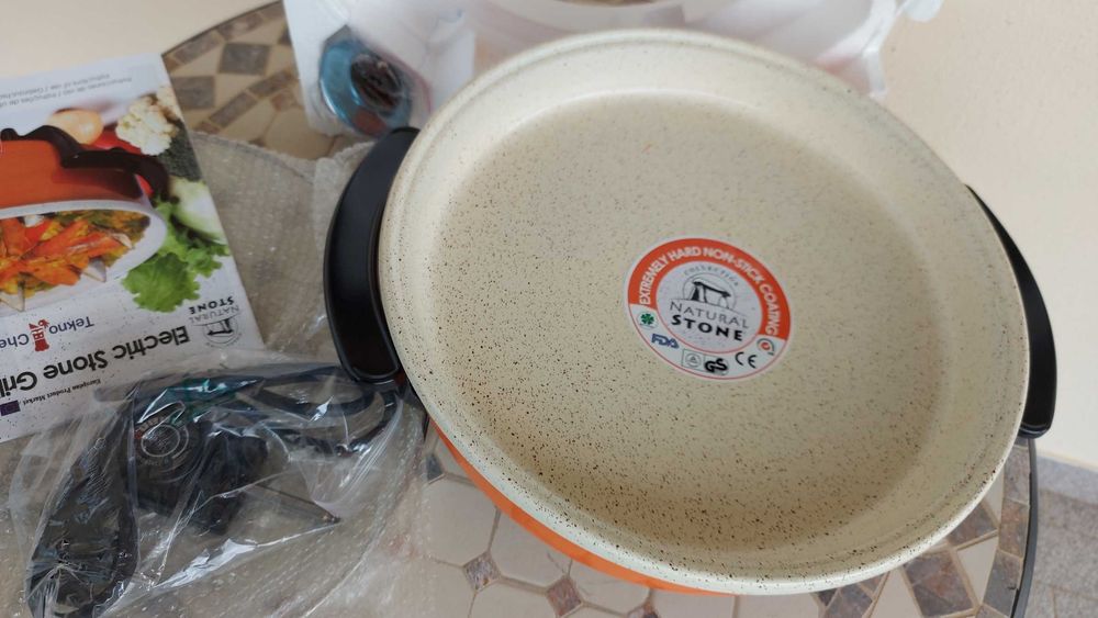 Grelhador Cerâmico Elétrico, Natural Stone - NOVO