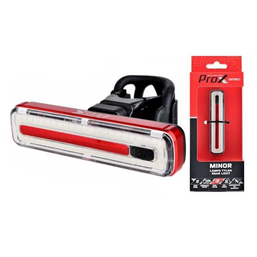 Lampa światło rowerowe tył PROX minor led 60 Lm, 800 mAh, USB