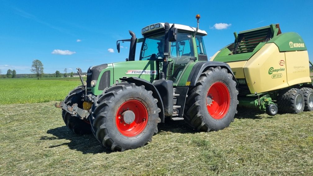 Fendt 820 vario tms com3 tuz wom pneumatyka z Niemiec