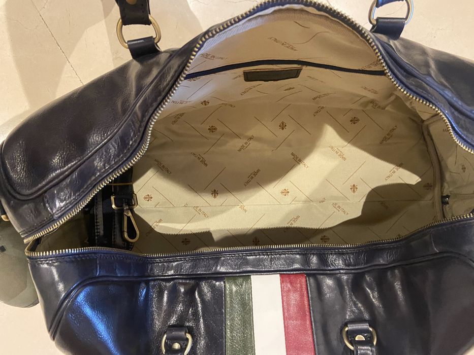 Saco viagem em pele genuina