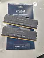 Crucial Ballistix 16GB (2x8GB) 3600MHz CL16 Black RAM DDR4
