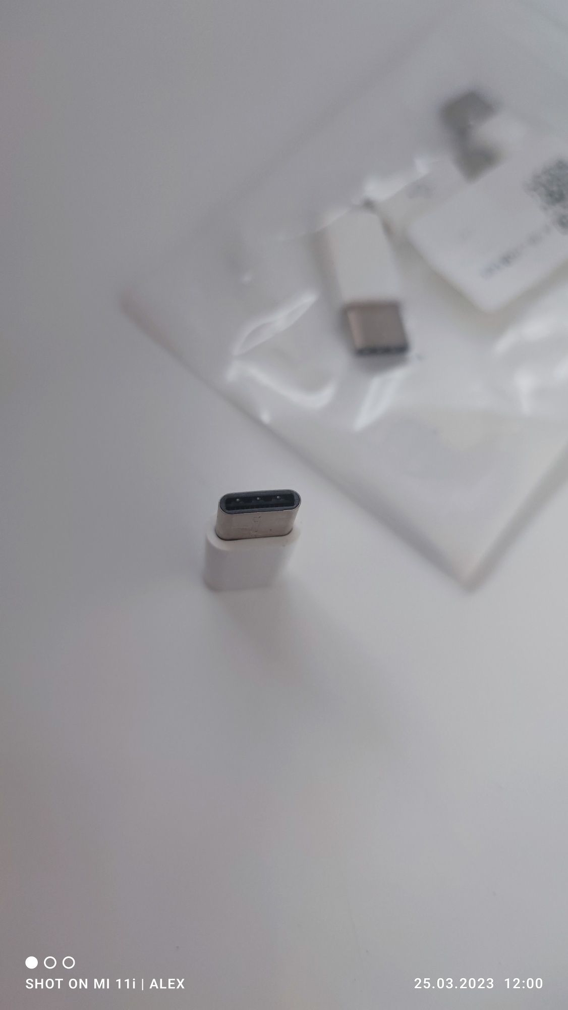Adapter męski USB C/żeński mikro USB