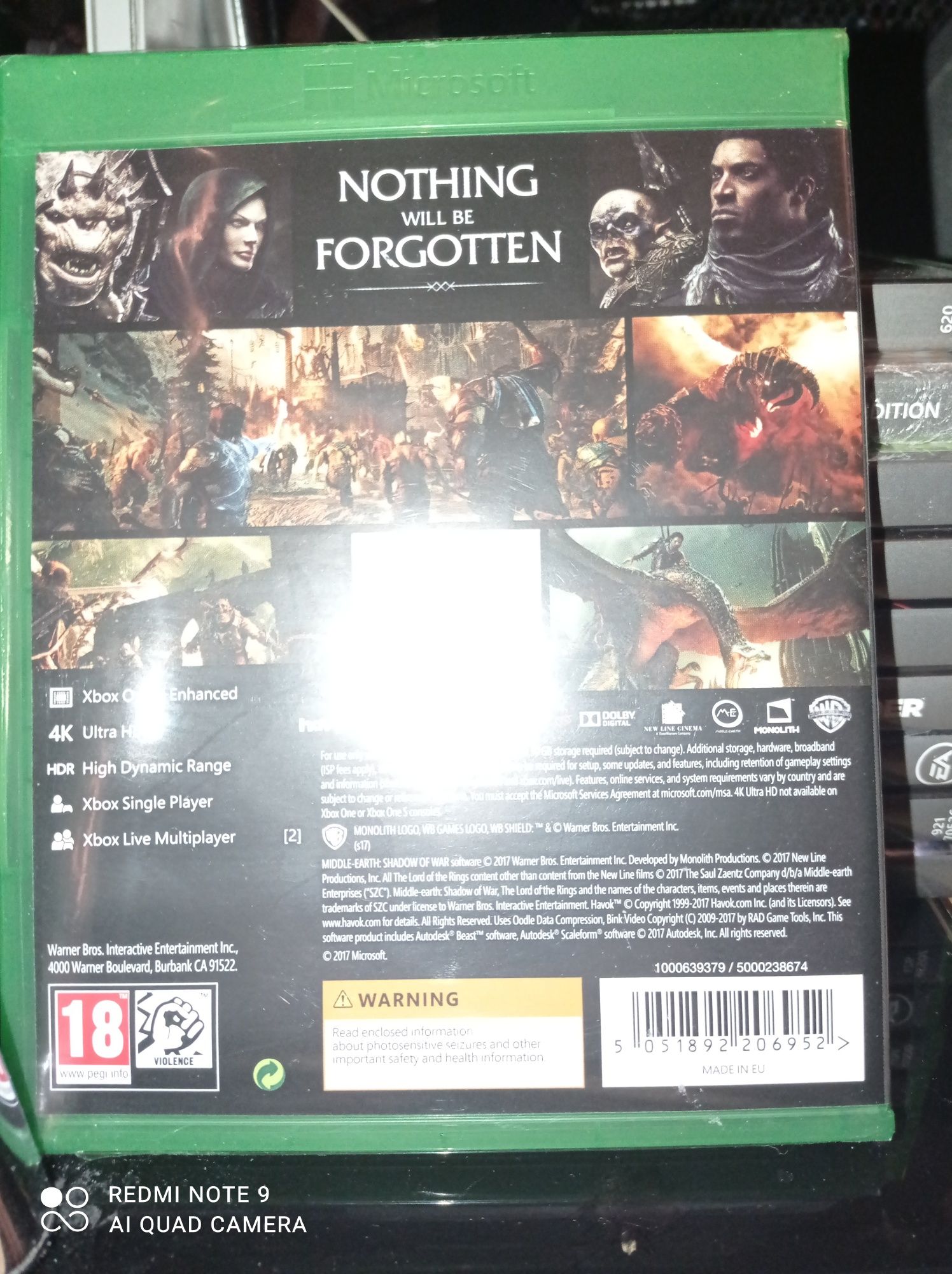 Shadow of war Xbox one