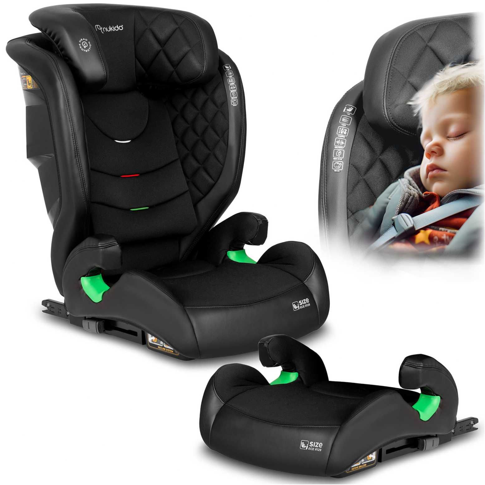 OKAZJA! Fotelik samochodowy Louis czarny 15-36 kg ISOFIX