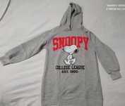 Bluza dresowa / tunika / sukienka Zara Peanuts Snoopy rozmiar 152