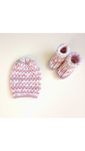 Gorro + sapatinhos bebê
