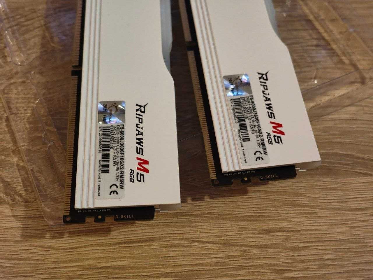 G.Skill 32GB (2x16GB) DDR5 6000MHz Ripjaws M5 RGB (Samsung)