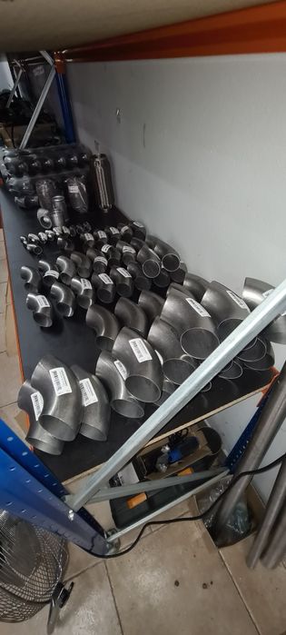 Várias turbos e curvas inox varias medidas