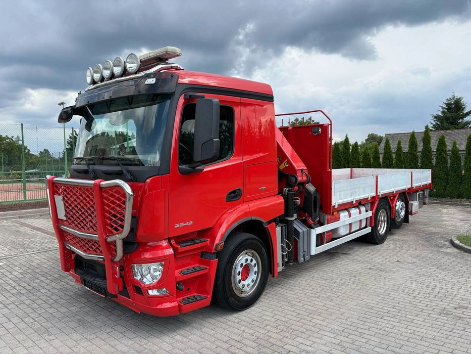 Mercedes-Benz ACTROS 2543 6x2 HDS PALFINGER 26002 ŻURAW CRANE  Max. 7.500 kg, 16,7 m - 1000 kg
