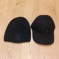 2 czapki NY New York haft