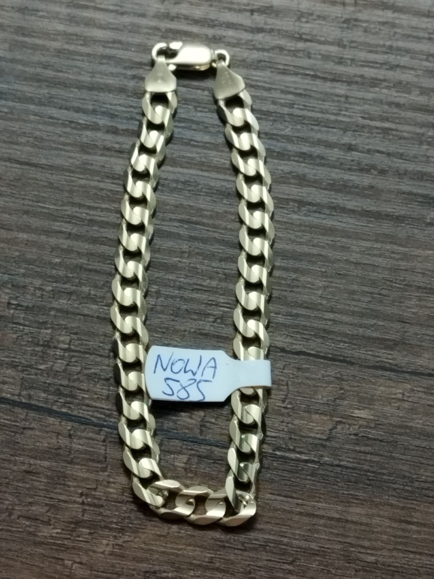 Nowa piękna złota bransoletka 585 14k 15.12gr 21.5cm unikat!!