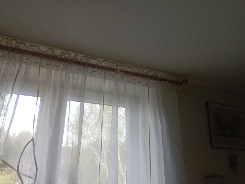 Firanka krótka biała