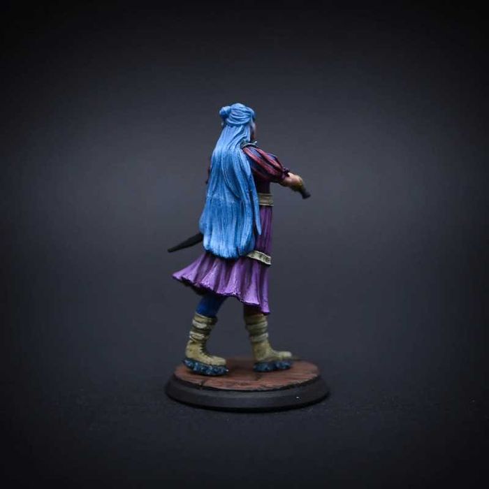 Figurka D&D, RPG, bard, skala 32 mm, ręcznie malowana, handmade