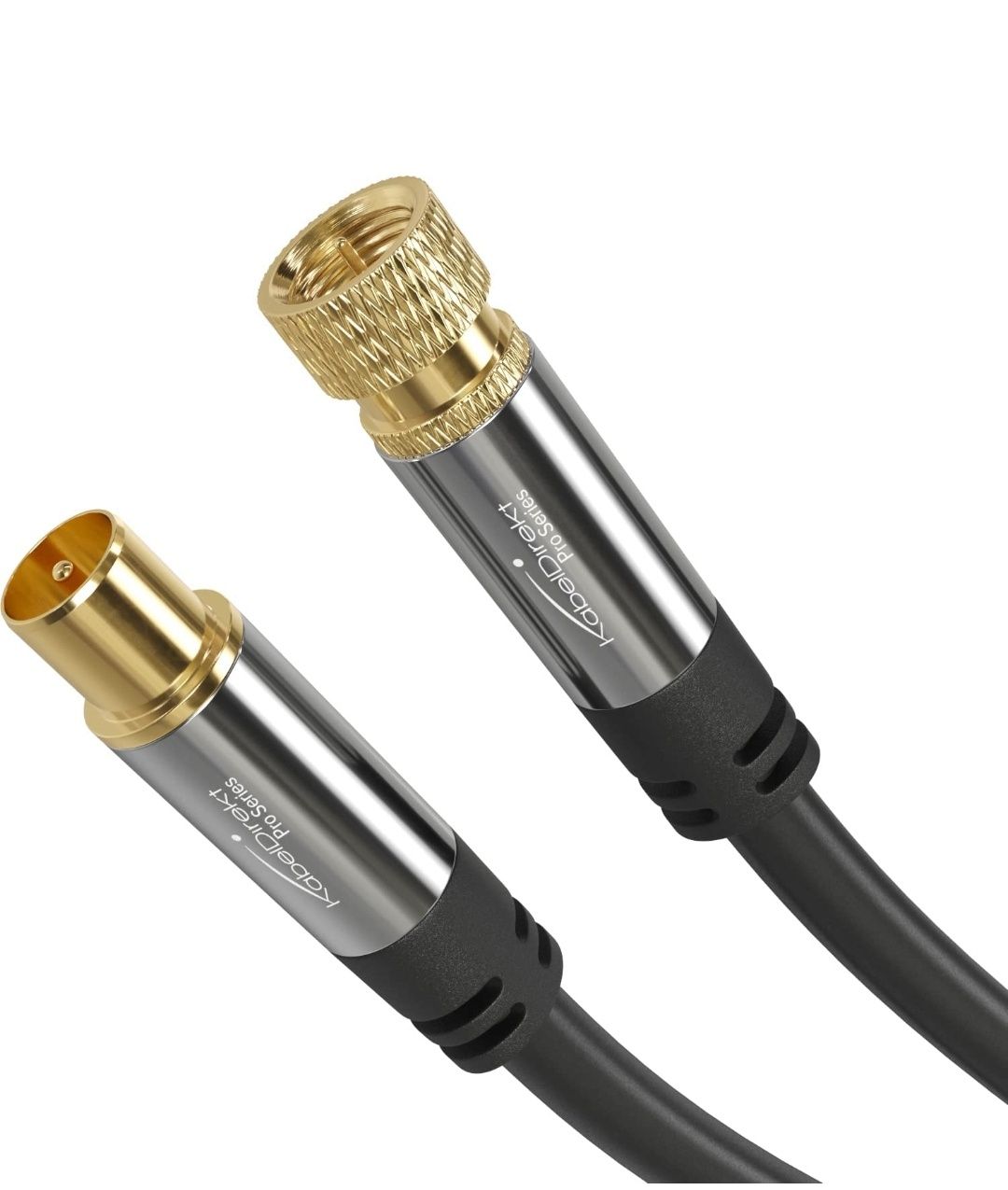 Cabo de antena e satélite para conector coaxial, cabo coaxial HDTV