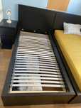 Cama de solteiro Preta MALM - IKEA