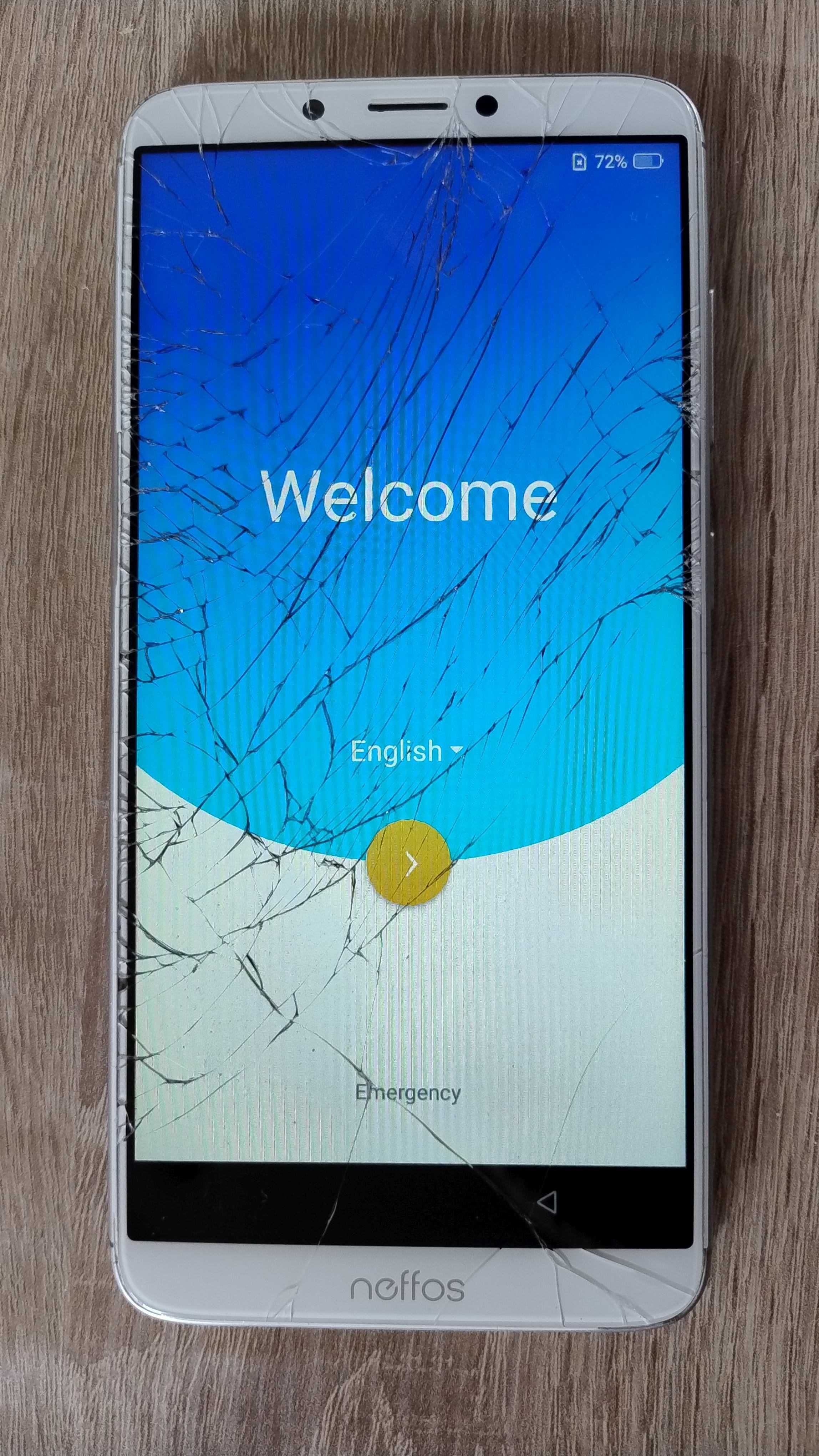 Telefon TP-LINK Neffos X9, trzaśnięty ekran, ale jest moc!