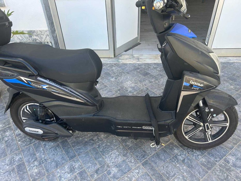 Mota elétrica Goose (preta e azul)