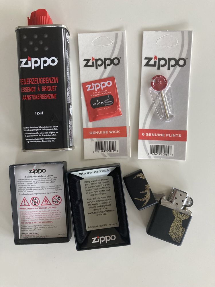 Zapalniczka zippo + akcesoria