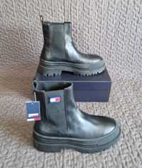 Tommy Hilfiger 43/28 cm Sztyblety Foxing Chelsea leather buty skórzane