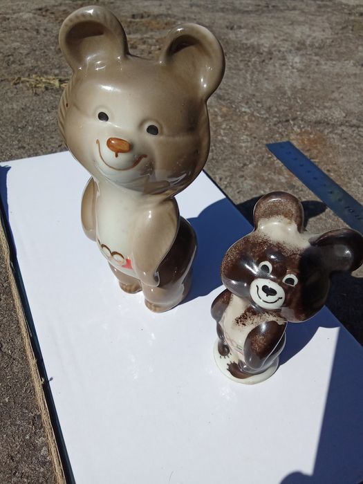 Мишка олимпийский 2 штуки.