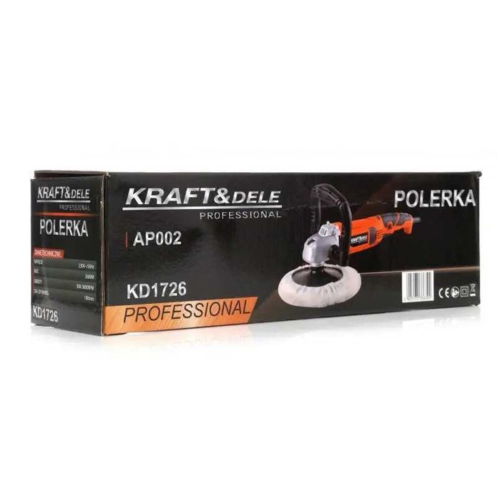 Машина полірувальна KD1726 2600W Kraft&Dele поліровка