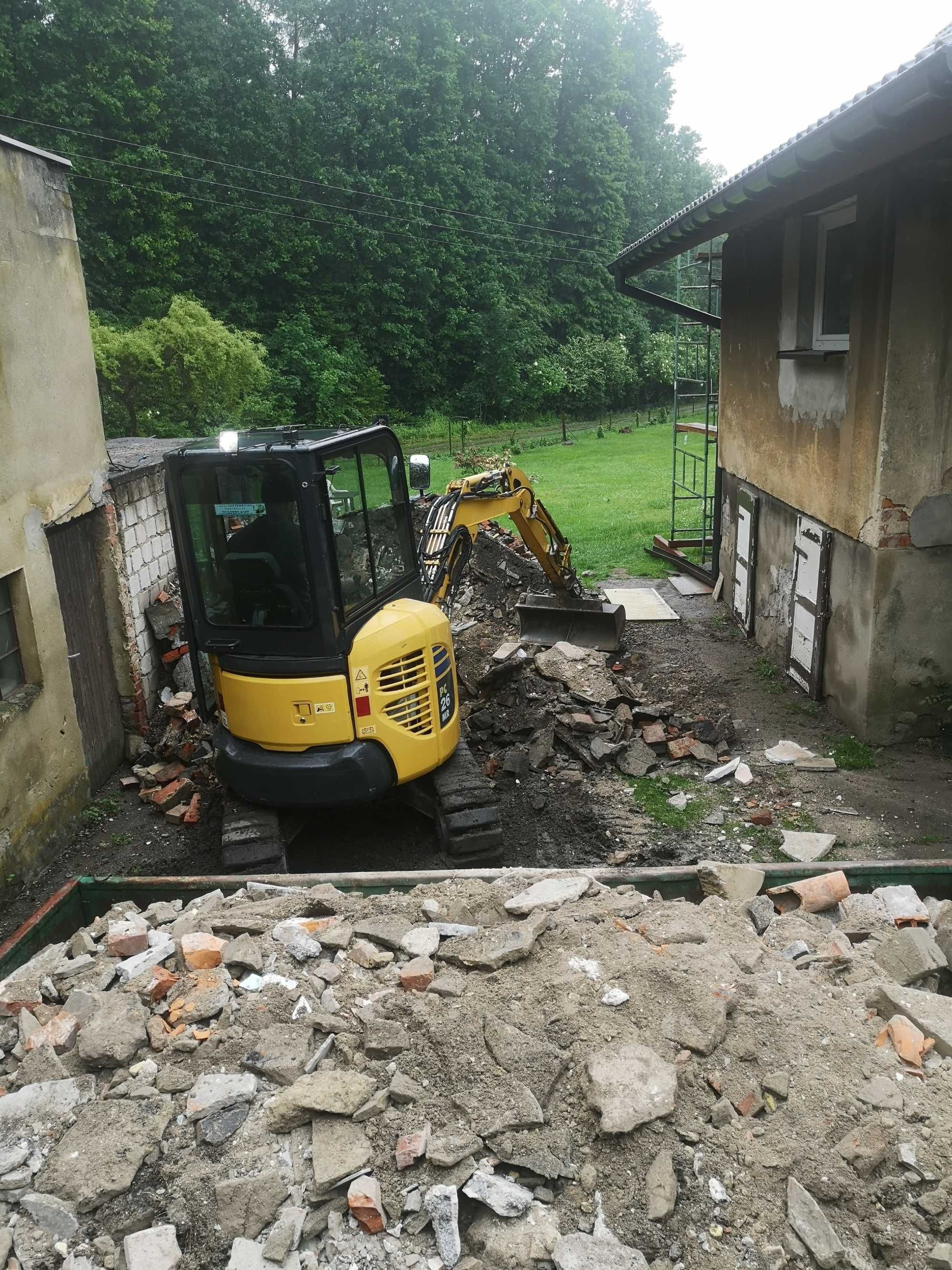 Wywoz gruzu remontowych cegieł kontener kontenery kp5 i kp7