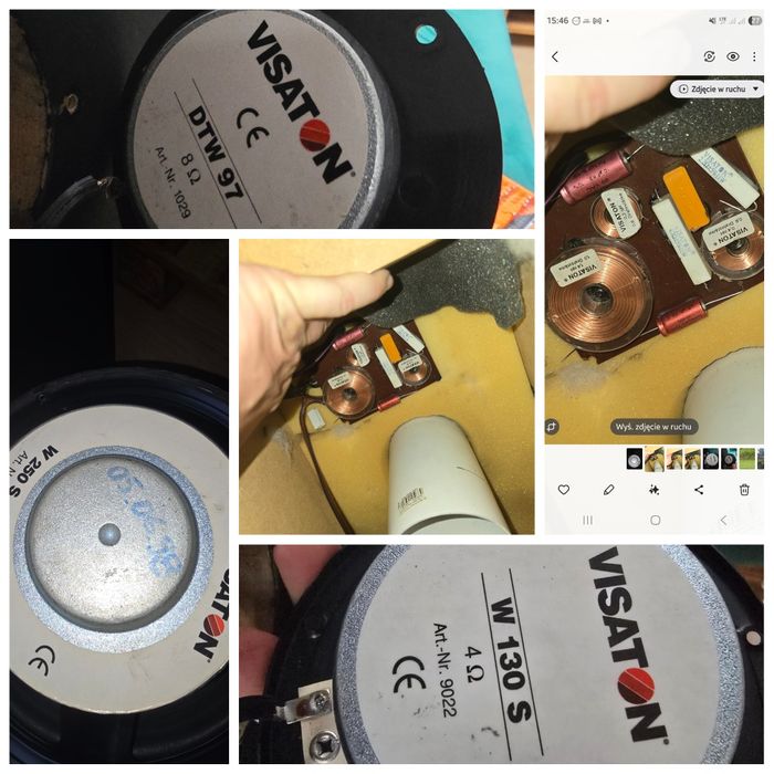 Visaton kolumny 3 drożne 2 szt zamienie zamiana