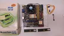 ASUS P5QL-CM z Displayportem ,Intel E7500, 4gb(2x2) GEIL black dragon