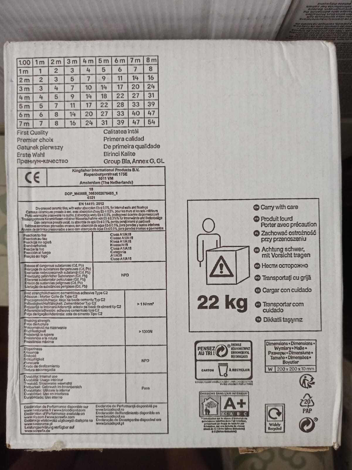 Płytki gres szkliwiony Hydrolic Callis 3 20 x 20 cm niebieski