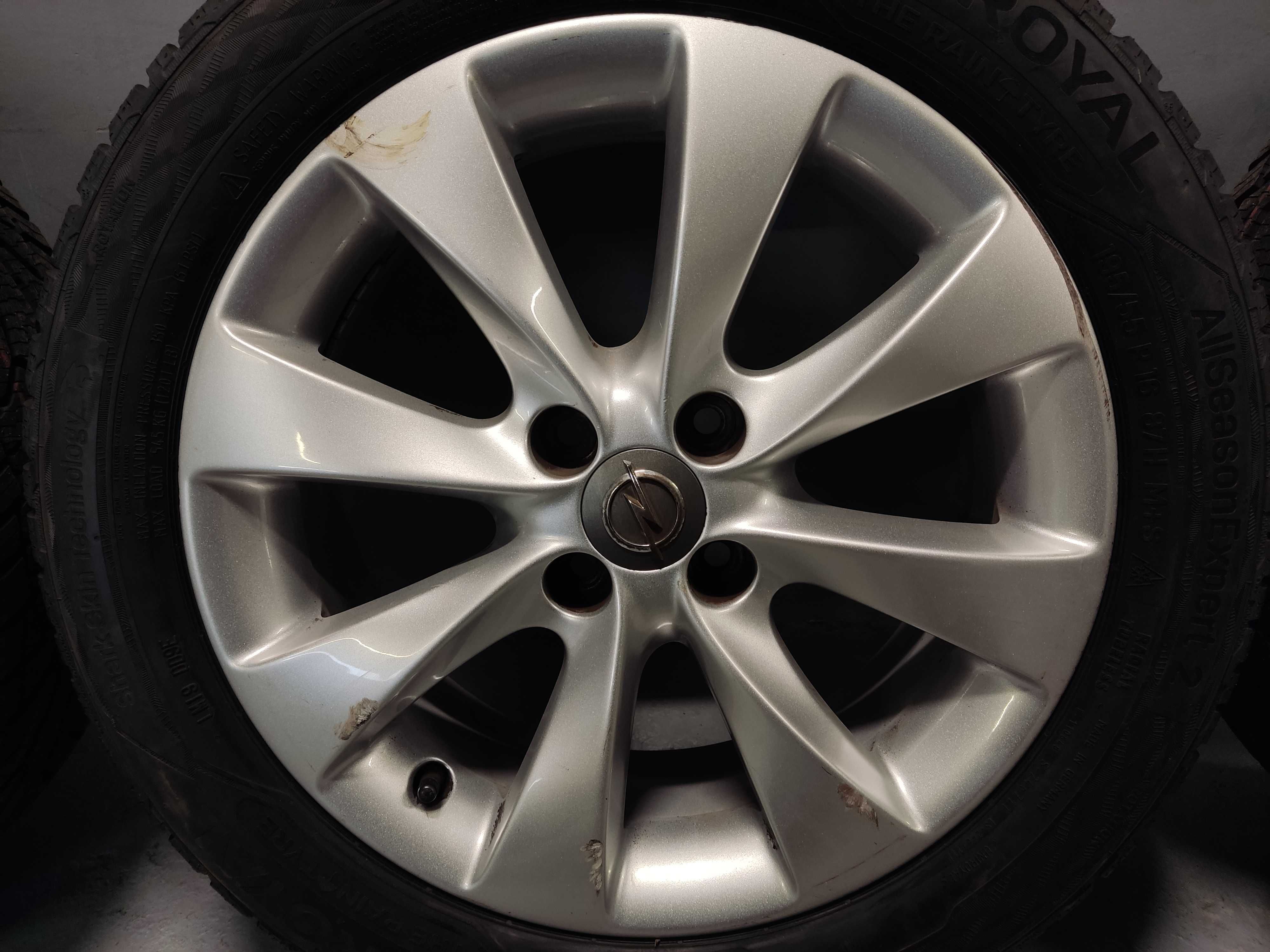 Koła alu 16 Opel Corsa D E, 4x100, Uniroyal 195/55R16 Nowe, 2020 rok