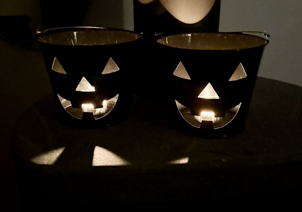 Metalowy Świecznik Lampion Halloween (osłonka) 2 szt.