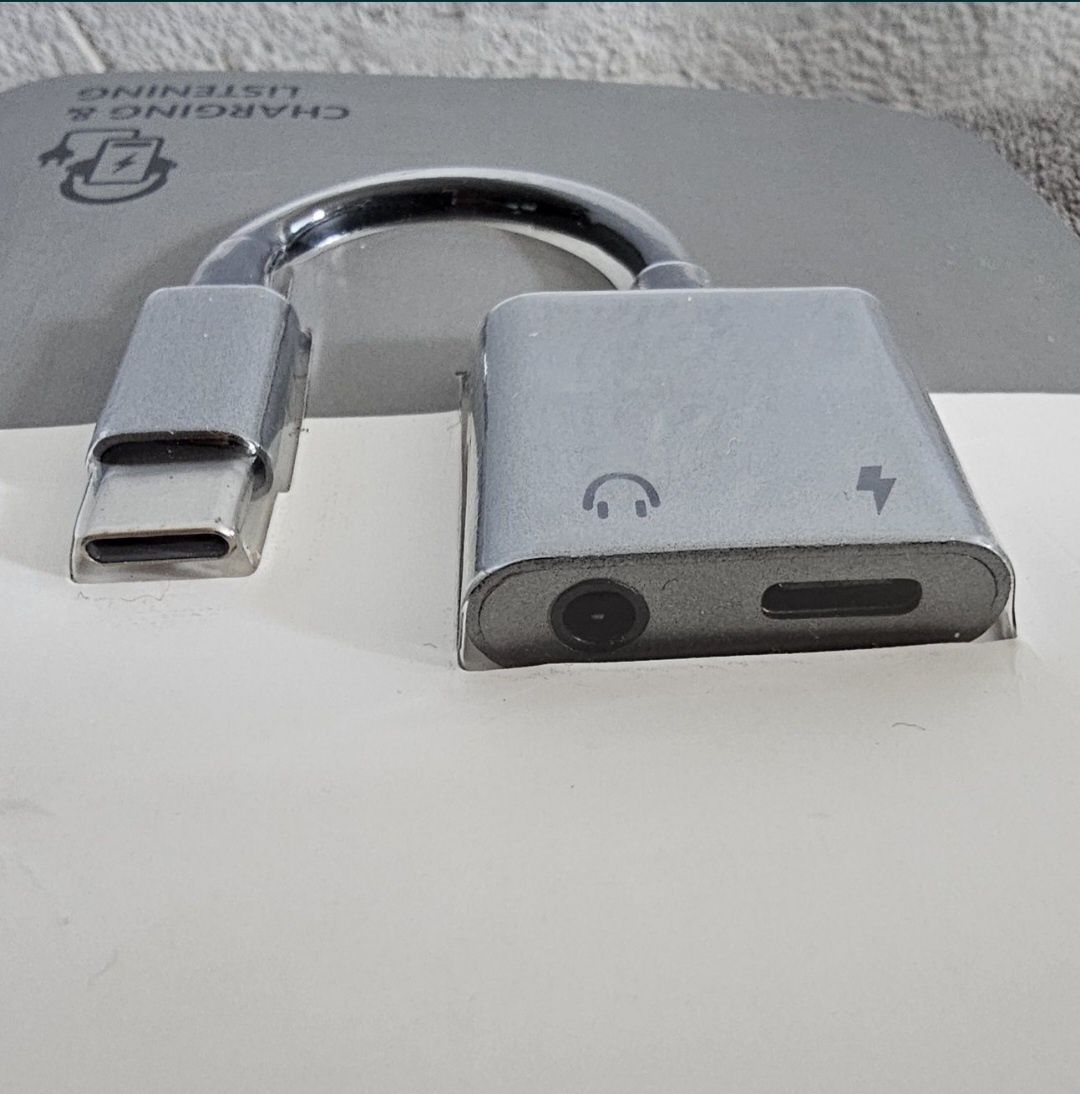 Adapter USB C do Mini Jack 3,5mm AUX C