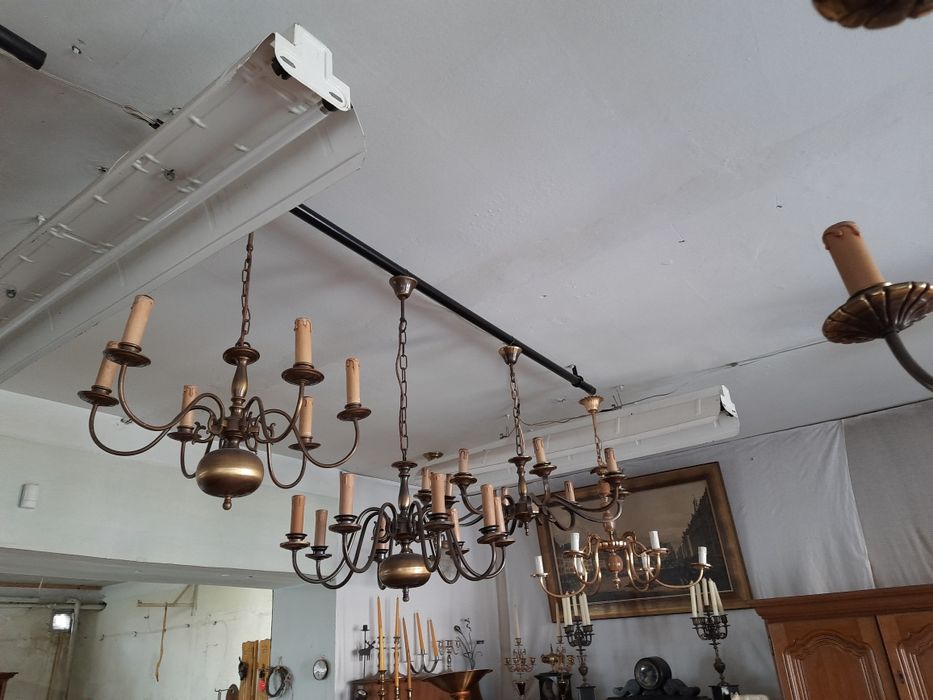 Антикварные бронзовые люстры, Германия, Франция