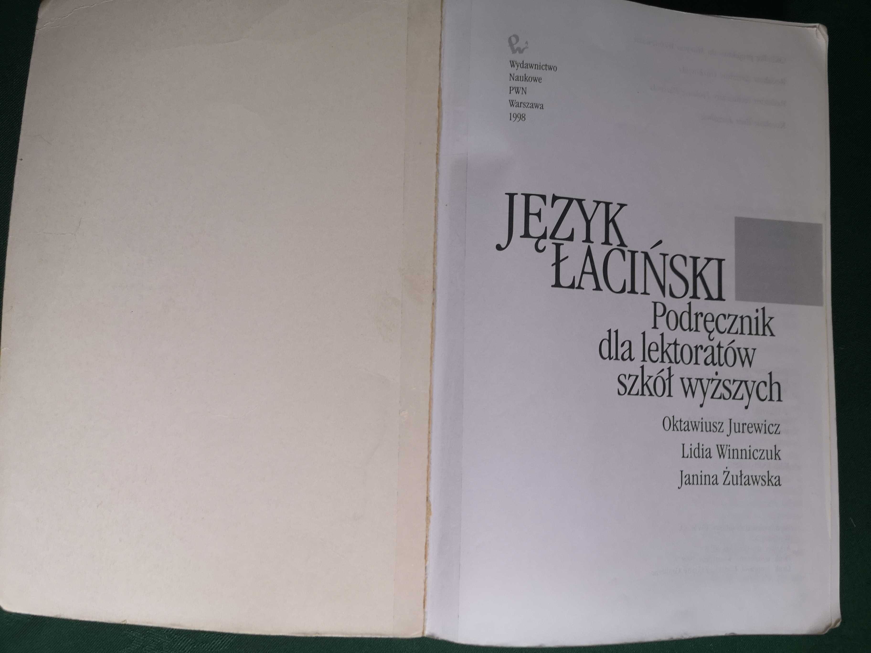 JĘZYK ŁACIŃSKI książka ŁACINA podręcznik JUREWICZ PWN - okazja