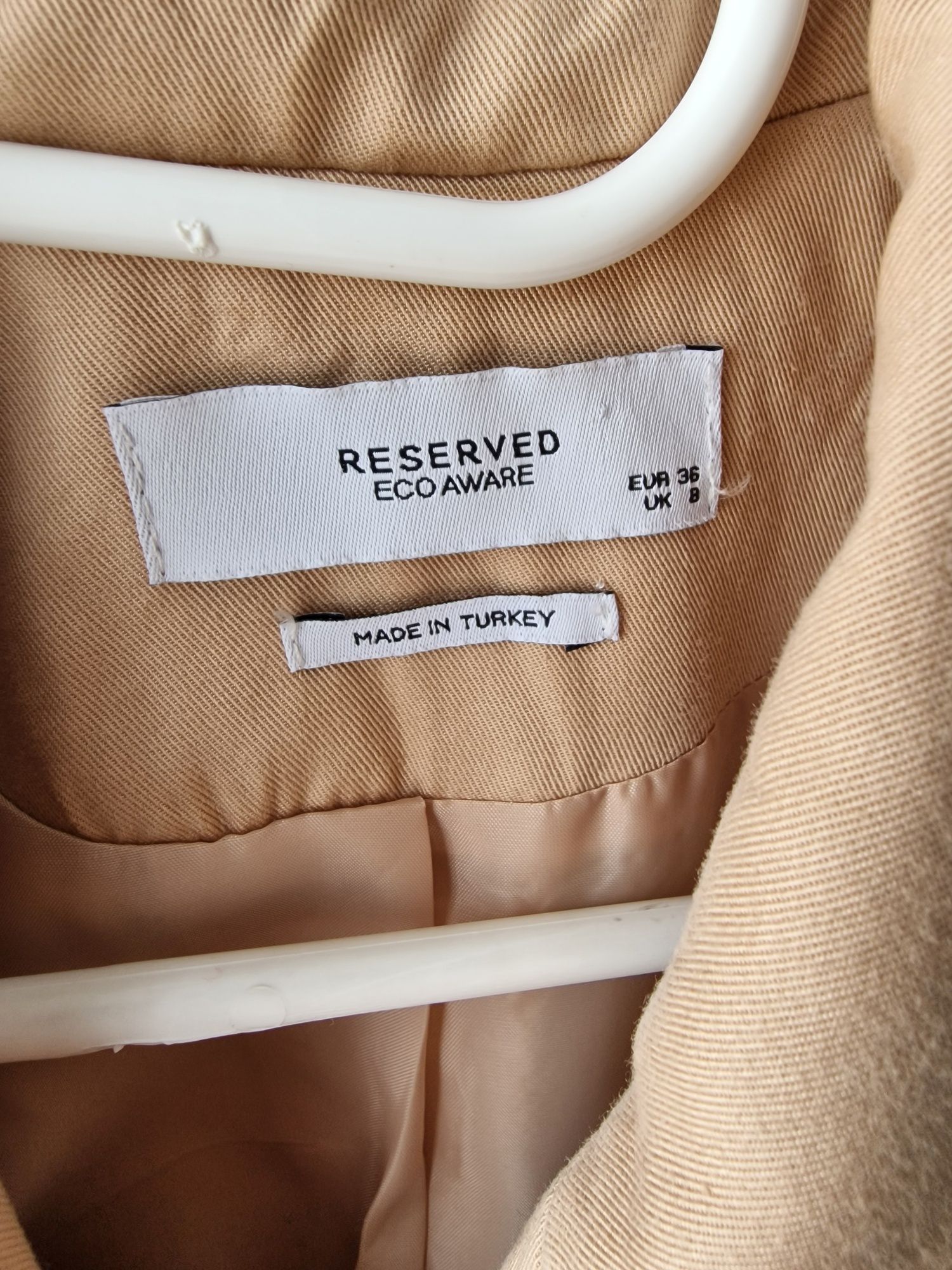 Reserved marynarka oversize r. S beż