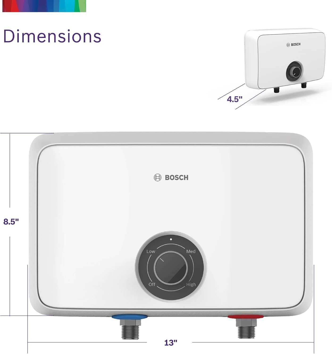 Водонагрівач електричний проточний BOSCH TR4000C-6 Tronic 4000 C