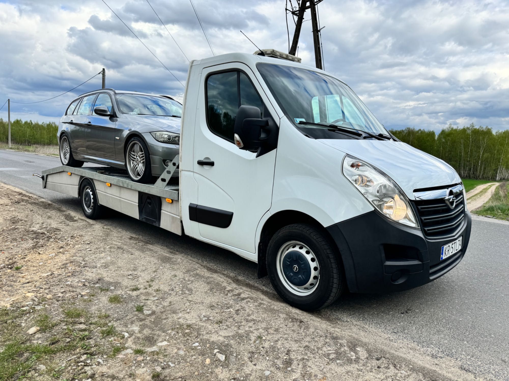 Wypożycz i jedź laweta autolaweta wynajem kat. B Opel Movano