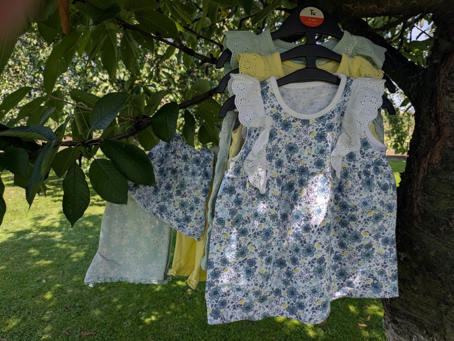 Komplet zestaw 3x koszulka top 3x spodenki George Billie Faiers 98-104
