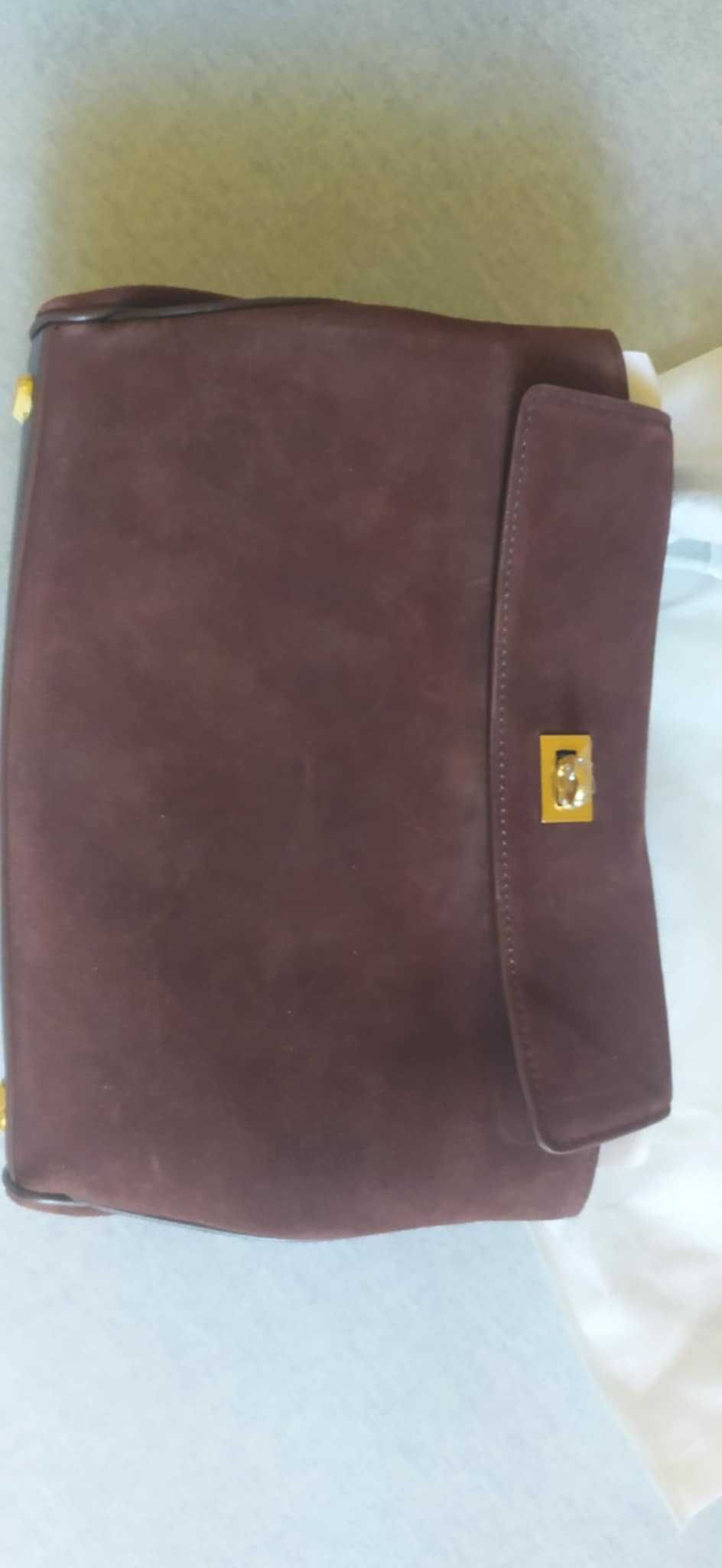 Luksusowa Torebka nowa jak Balenciaga Rodeo suede brown