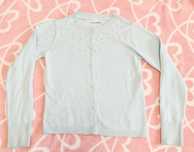 Sweterek sweter 122 rozpinany błękitny