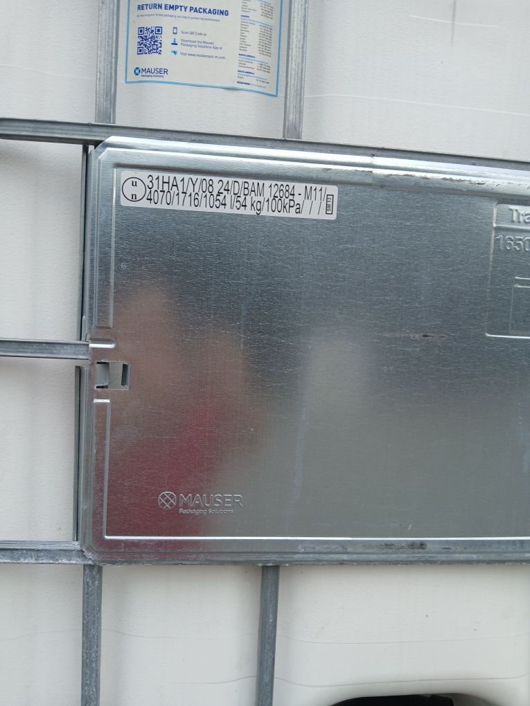Zbiornik 1000l mauzer nowy UN